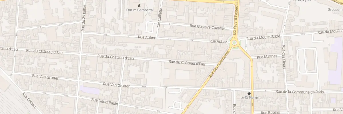 Plan du 36 Rue du Chateau d’Eau à Calais