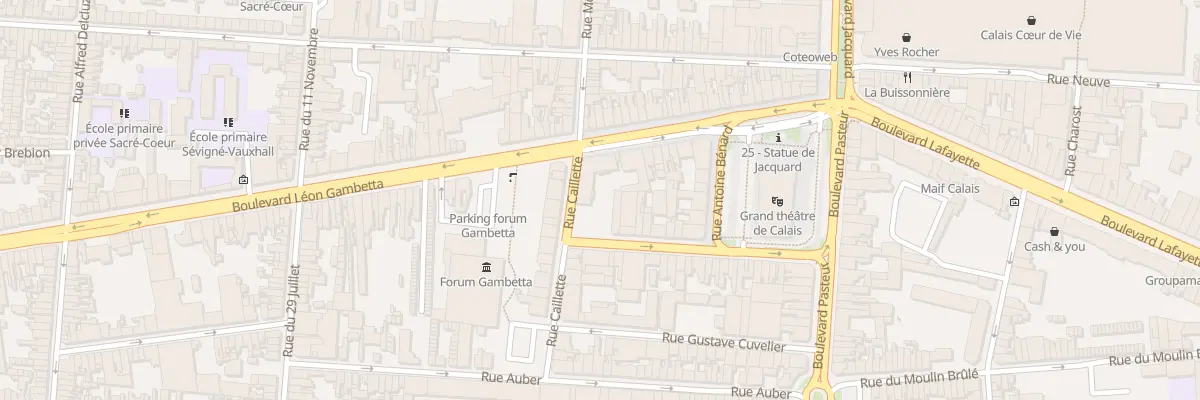 Plan du 15B Bd Gambetta à Calais