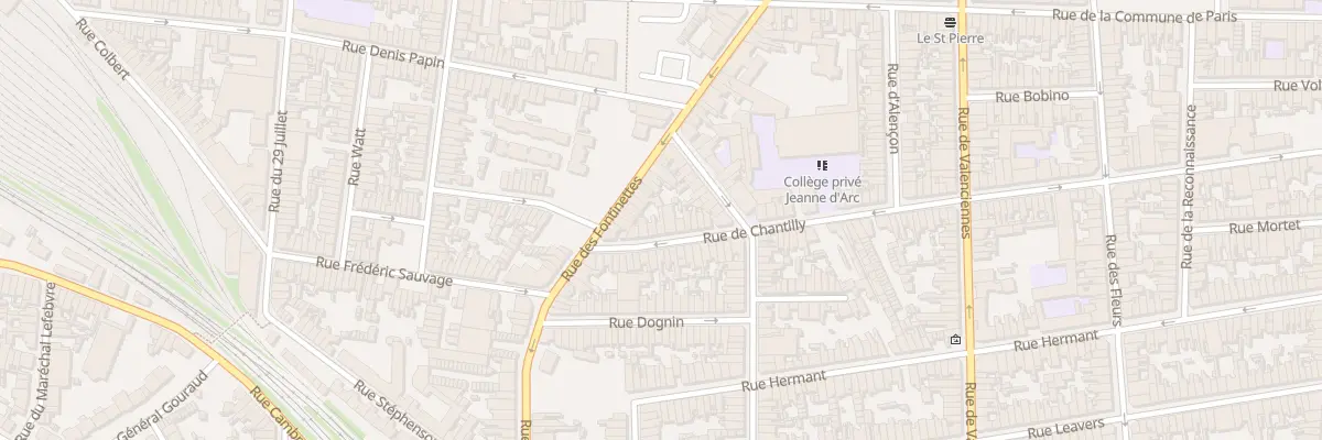 Plan du 11 Rue de Chantilly à Calais