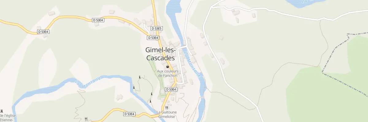 Plan du 20 Rue du Pont du Peage à Gimel-les-Cascades