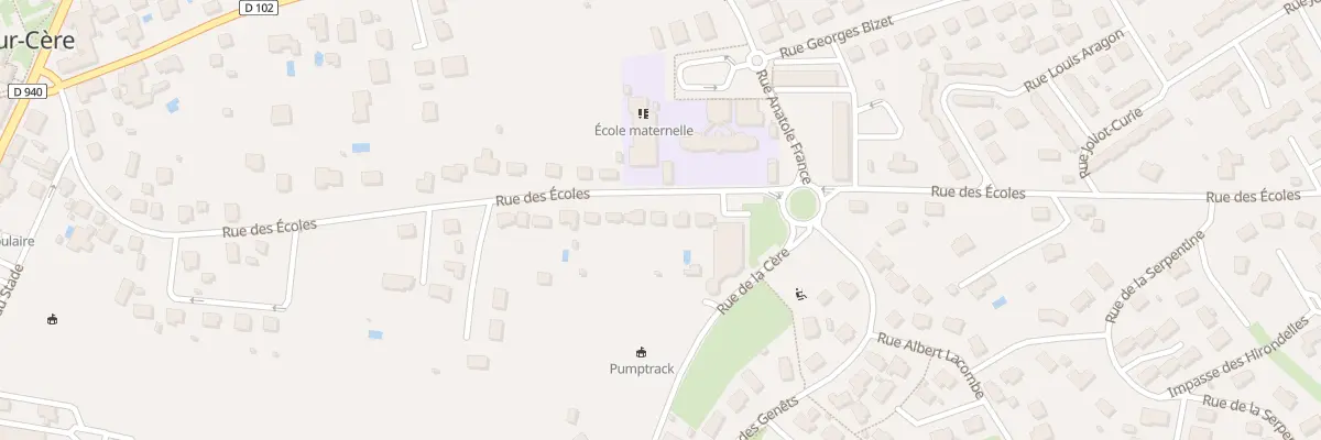 Plan du 42 Rue des Écoles à Biars-sur-Cère