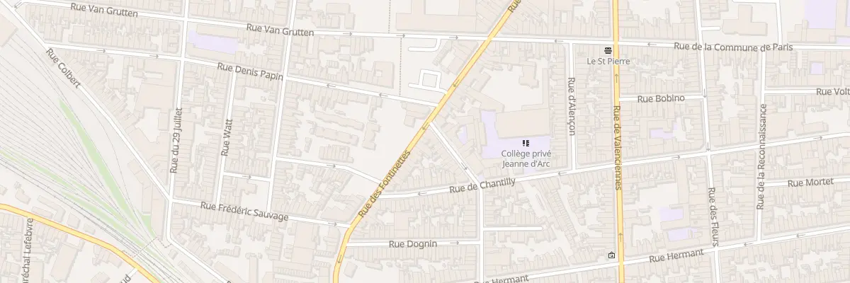 Plan du 79 Rue des Fontinettes à Calais