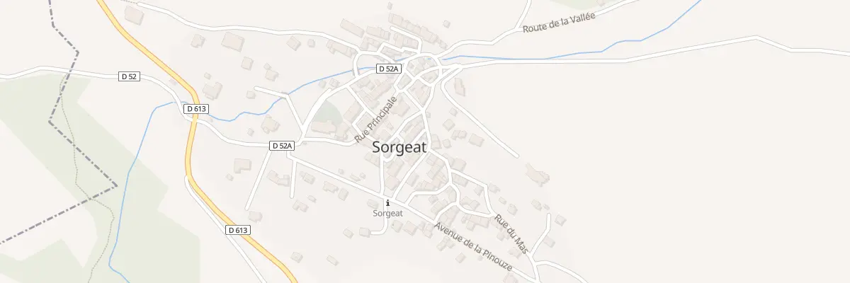 Plan du 13 Rue de la Mairie à Sorgeat