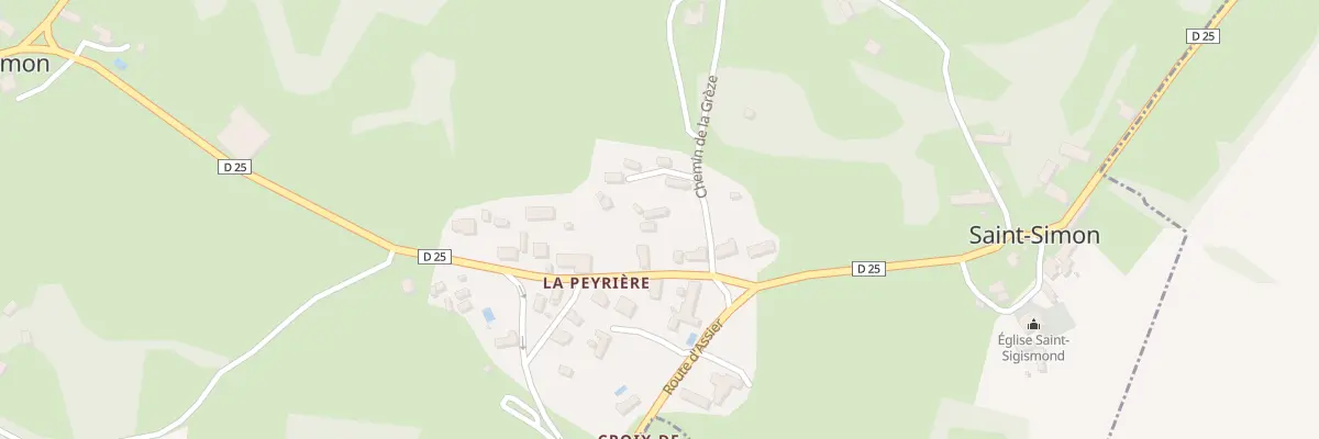 Plan du 5015 La Peyriere à Saint-Simon