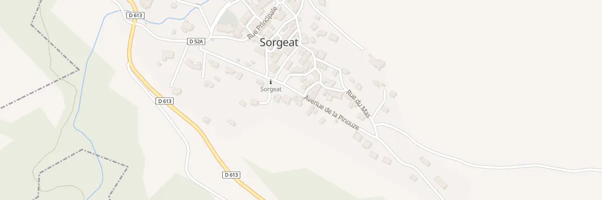 Plan du 11 Av de la Pinouze à Sorgeat