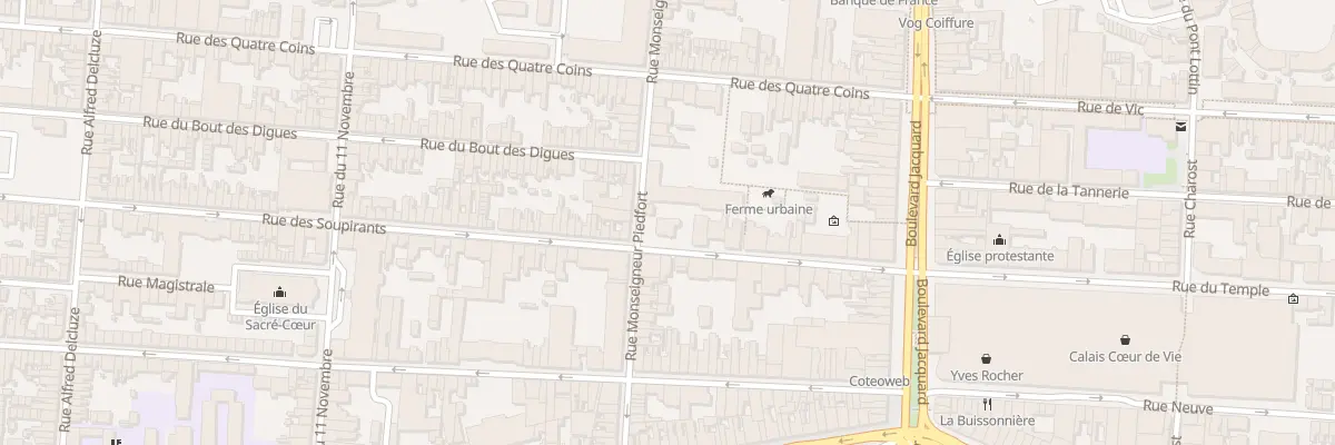 Plan du 30 Rue des Soupirants à Calais