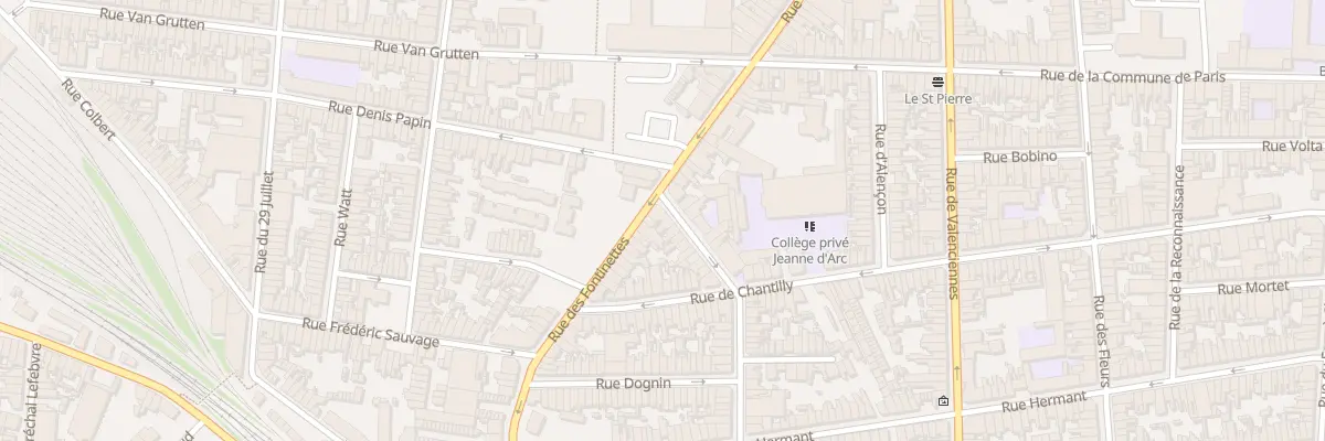 Plan du 2 Rue Champailler à Calais