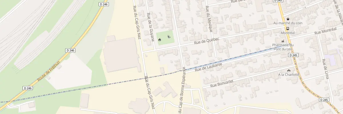 Plan du 29 Rue de Québec à Calais