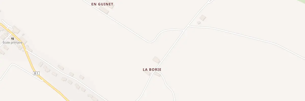 Plan du 98 La Borye à Montmaur