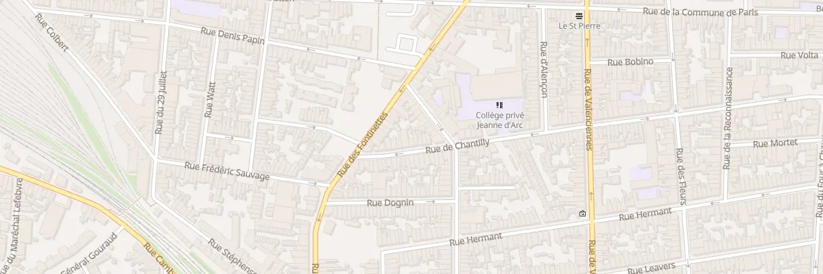 Plan du 15 Rue de Chantilly à Calais