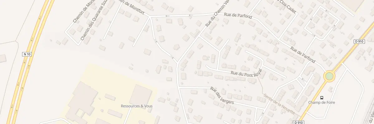 Plan du 18 Rue de la Grenouillère au Perray-en-Yvelines