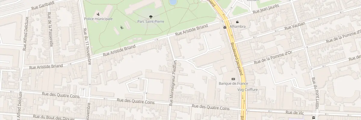 Plan du 1 Rue Aristide Briand à Calais