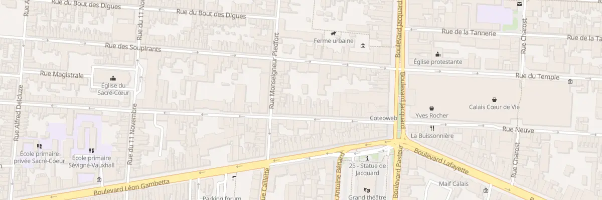 Plan du 32 Rue du Vauxhall à Calais