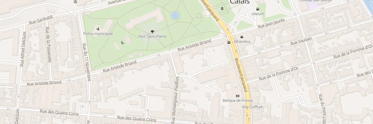 Plan du 11 Rue Aristide Briand à Calais