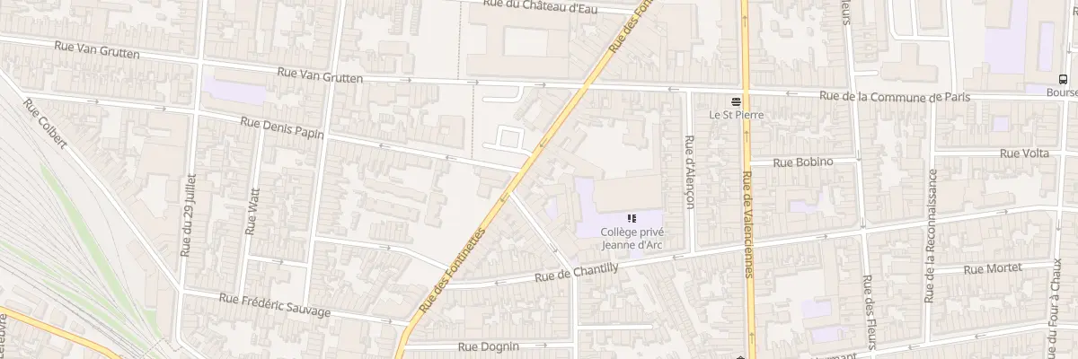 Plan du 67 Rue des Fontinettes à Calais