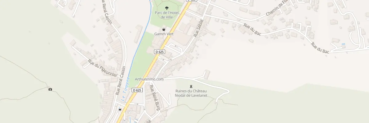 Plan du 22 Rue Sébilé à Lavelanet