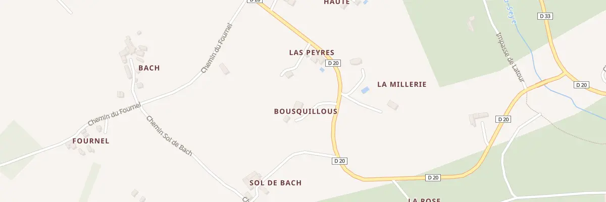 Plan du 5152 Bousquillous à Ginals
