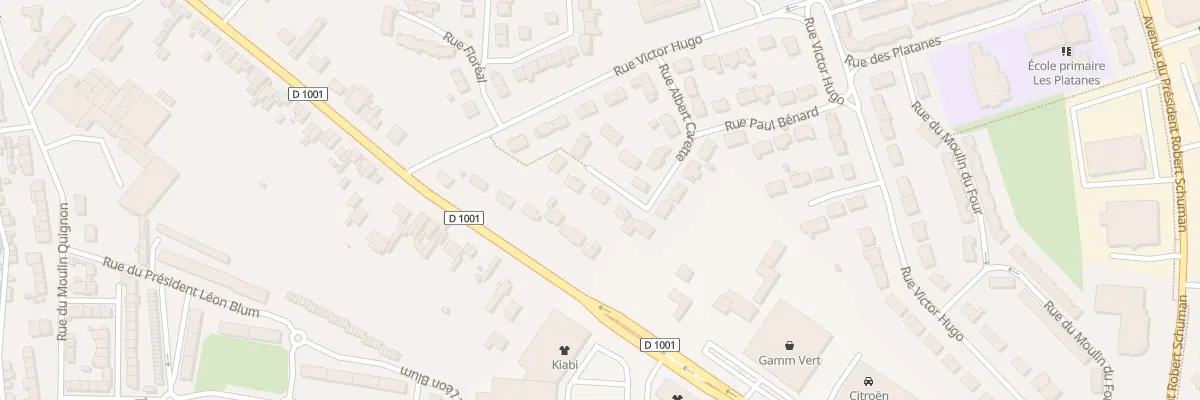 Plan du 17 Rue Albert Carette à Abbeville