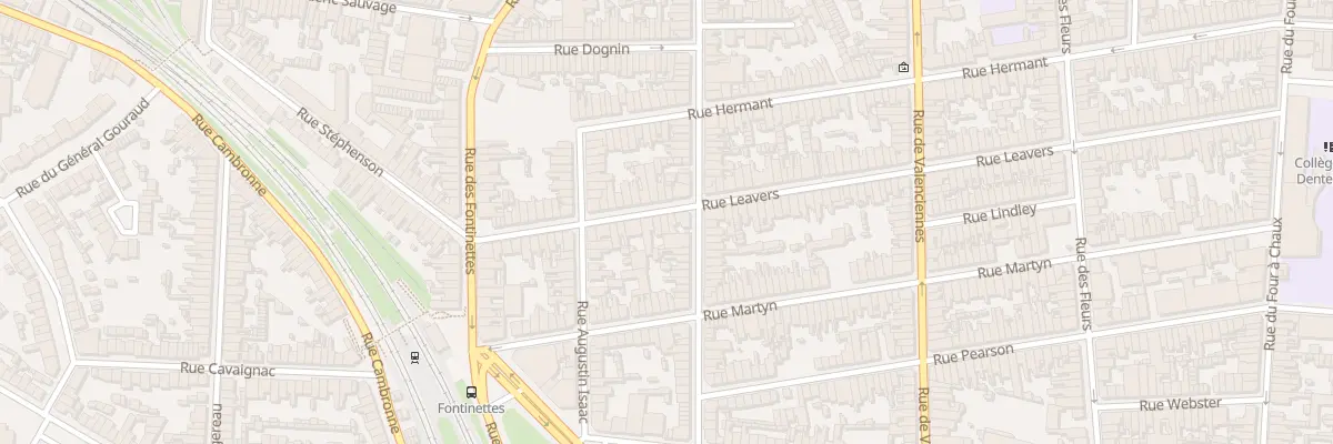 Plan du 34 Rue Leavers à Calais