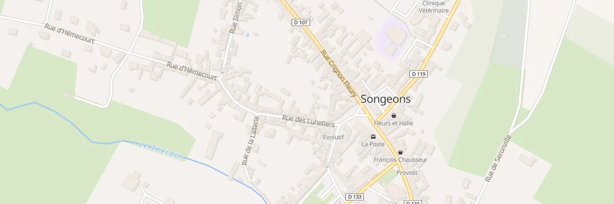 Plan du 6 Rue des Lunetiers à Songeons