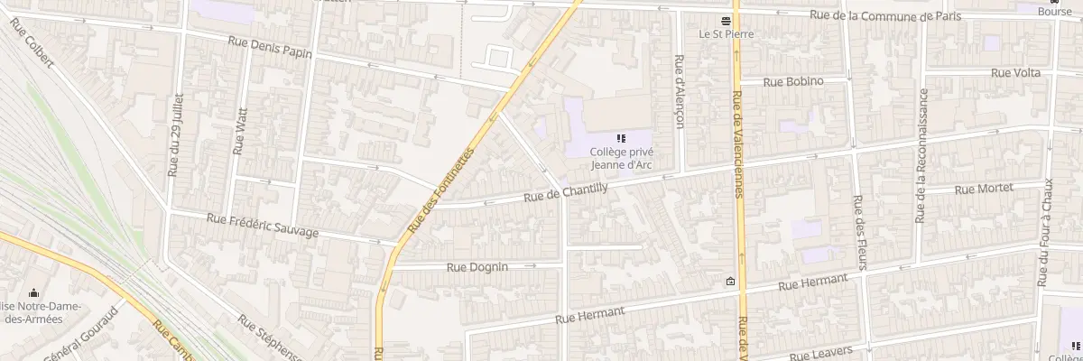 Plan du 25 Rue de Chantilly à Calais