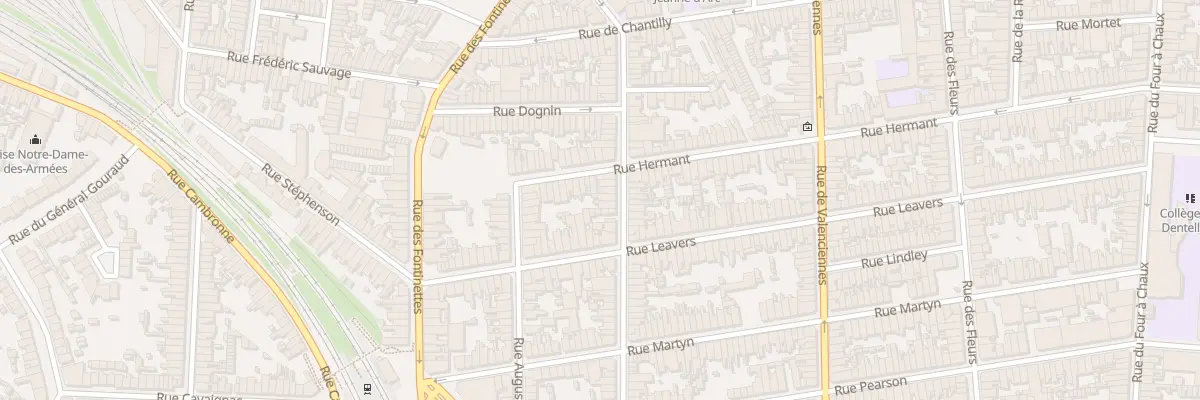 Plan du 50 Rue Champailler à Calais
