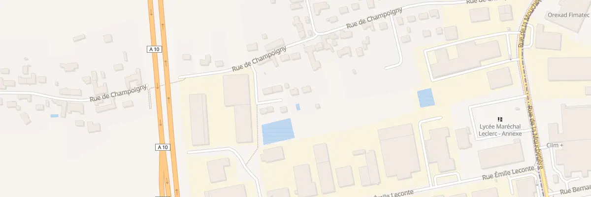 Plan du 100 Rue de Champoigny à Ingré