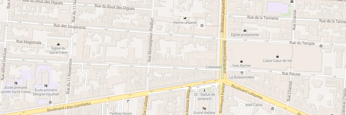 Plan du 28 Rue du Vauxhall à Calais
