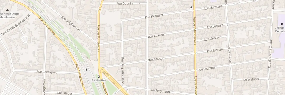 Plan du 66 Rue Champailler à Calais