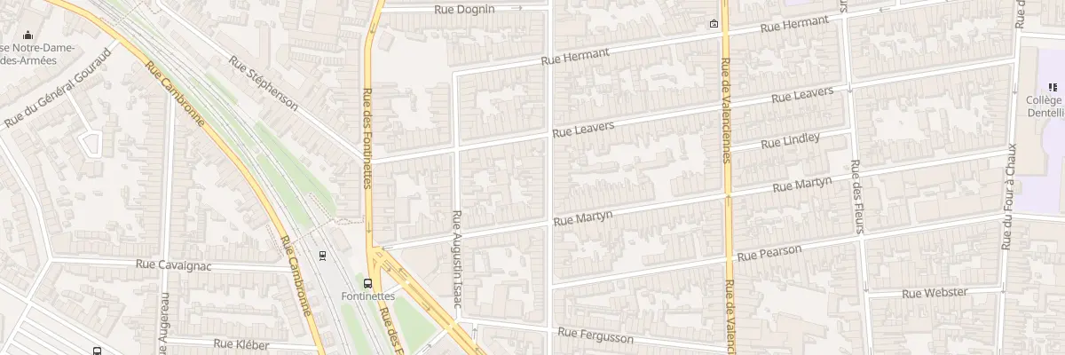 Plan du 68 Rue Champailler à Calais