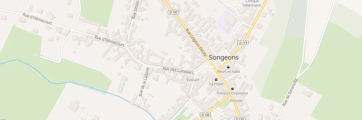 Plan du 4 Rue des Lunetiers à Songeons
