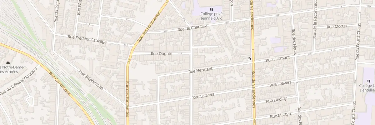 Plan du 38 Rue Champailler à Calais