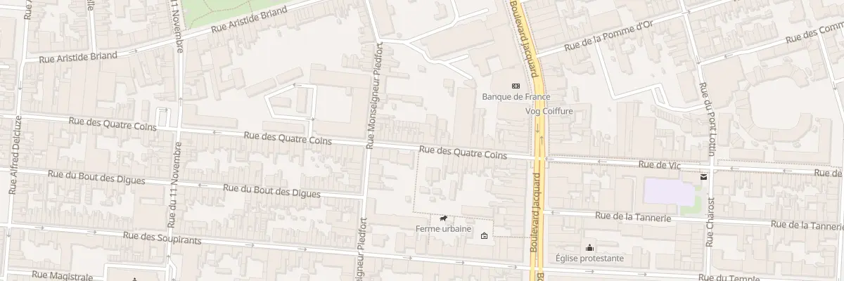 Plan du 28 Rue des Quatre Coins à Calais