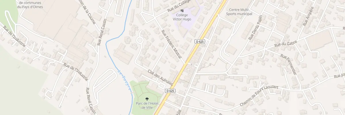 Plan du 5 Rue Frédéric Mistral à Lavelanet