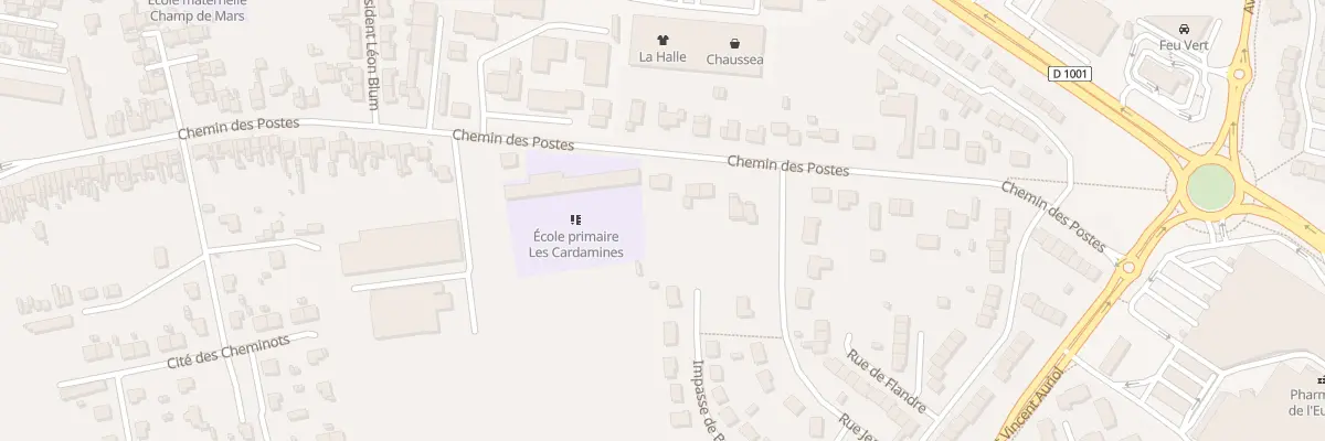 Plan du 188 Che des Postes à Abbeville