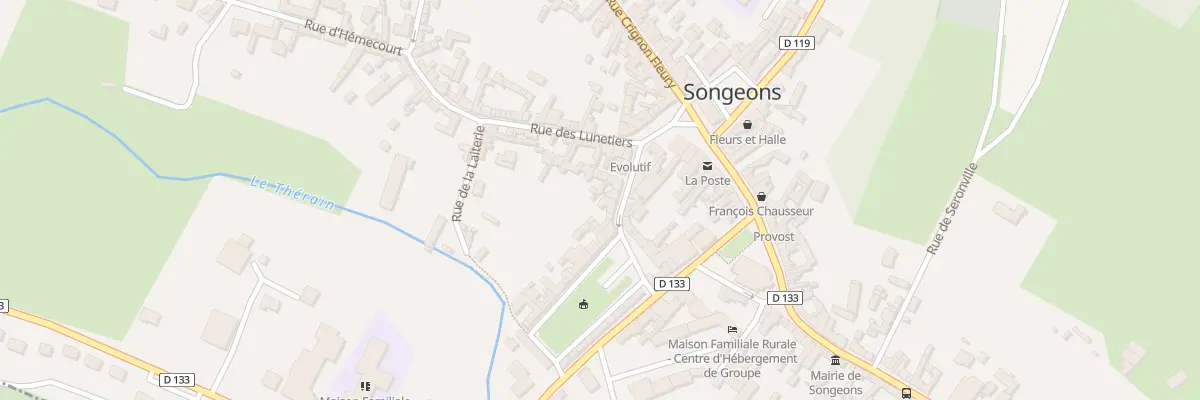 Plan du 6 Rue de Verdun à Songeons