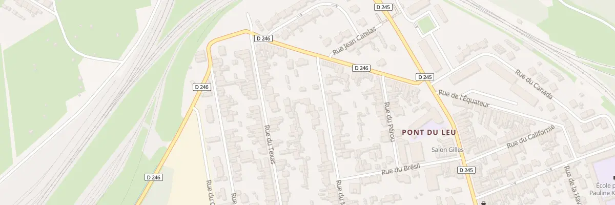 Plan du 2 Rue du Mexique à Calais