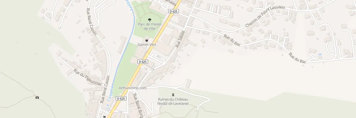Plan du 36 Rue Sébilé à Lavelanet