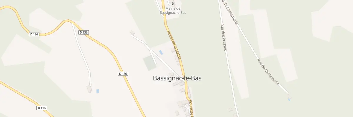 Plan du 5058 Le Bourg à Bassignac-le-Bas