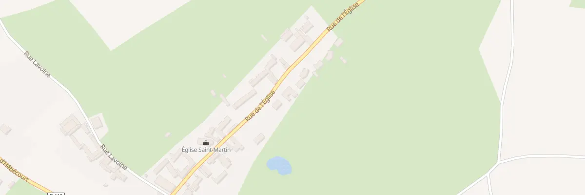 Plan du 240 Rue de l’Eglise à Saulchoy