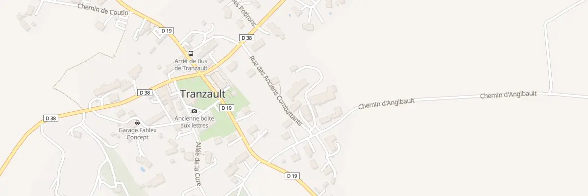 Plan du 3 Rue des Anciens Combattants à Tranzault