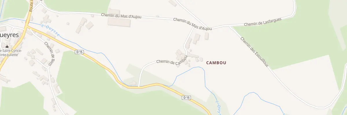 Plan du 5047 Cambou à Rueyres