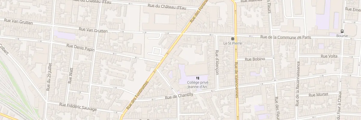 Plan du 59 Rue des Fontinettes à Calais