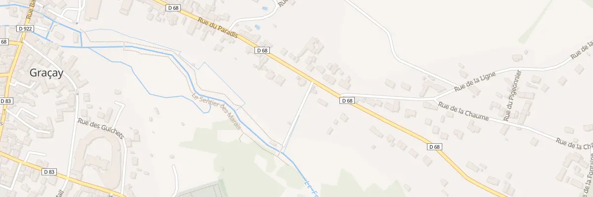 Plan du 42 Rue du Paradis à Graçay