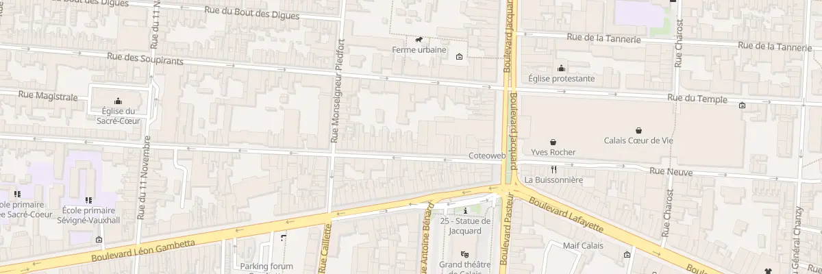 Plan du 20 Rue du Vauxhall à Calais