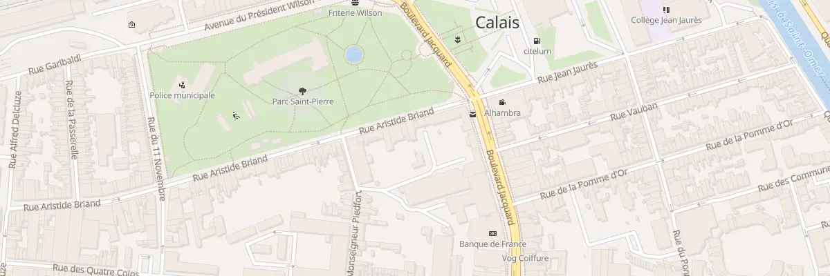 Plan du 3 Rue Aristide Briand à Calais