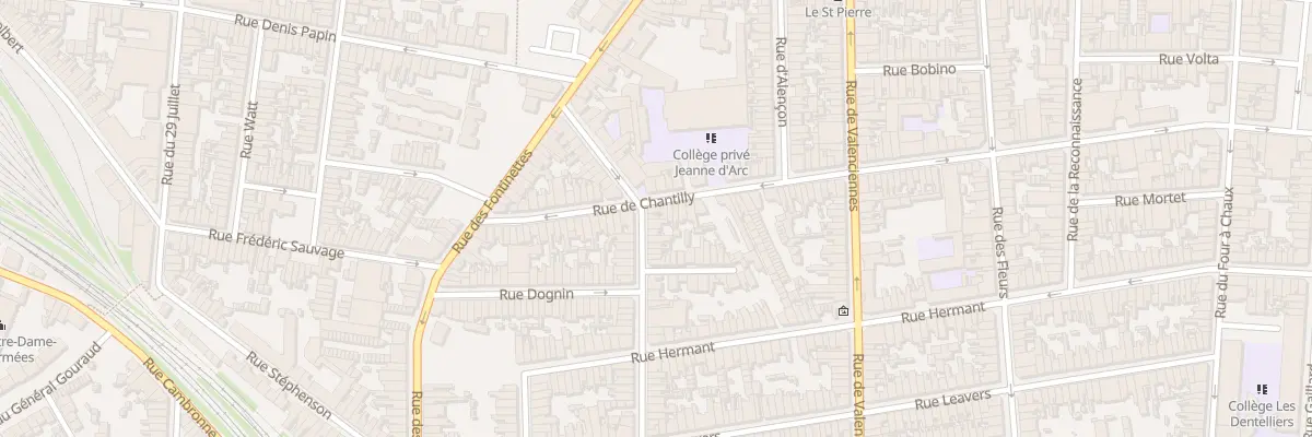 Plan du 42 Rue de Chantilly à Calais