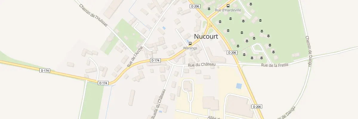 Plan du 8 Rue du Château à Nucourt