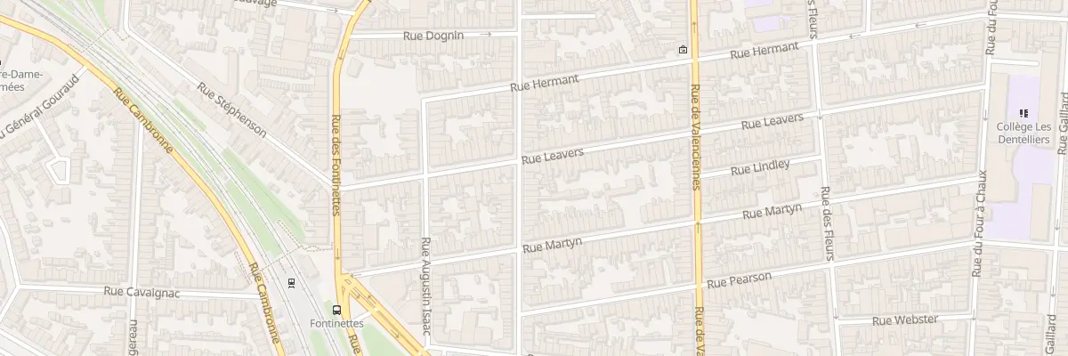 Plan du 65 Rue Champailler à Calais