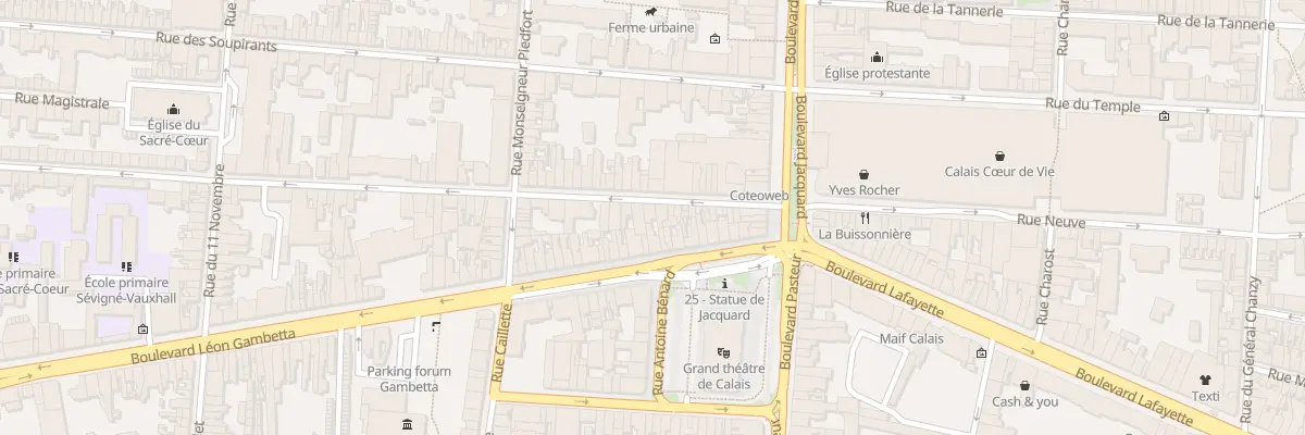 Plan du 17 Rue du Vauxhall à Calais